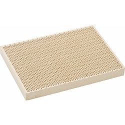 3 3/4 x 5 1/2 x 1/2 Ceramic Honeycomb Design Soldering Block